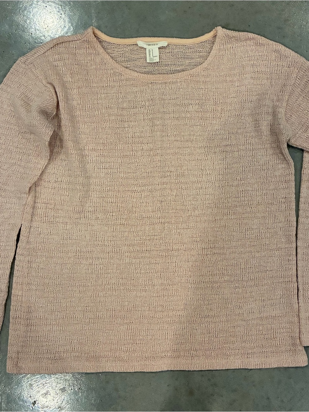 Forever 21 Light Blush Crewneck Sweater